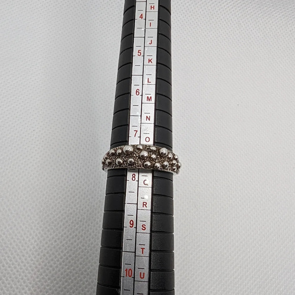 Textured 925 ball ring - Picture 5 of 5